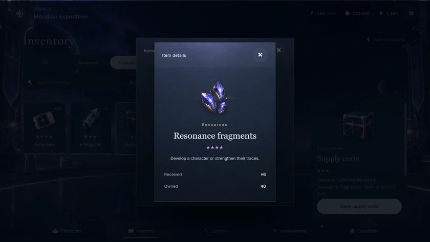 Item details